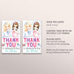 Mermaid Birthday Party Favor Tags Editable Template, Under The Sea Little Mermaid Party Thank You Treat Bag, Magical Underwater Goodie Bag