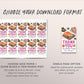 Sushi Birthday Party Favor Tags Editable Template, Japanese Birthday Dinner Thank You Soy Much Treat Bag, Let The Good Times Roll Gift Tags