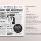 Back in 2017 7th 8th 9th Anniversary Gift Newspaper Editable Template, Personalized 7 8 9 Year Wedding For Parents Husband Or Wife