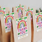 St Patricks Day Rainbow Birthday Party Favor Tags Editable Template, Shamrock Girl Birthday Thank You Treat Bag, St Paddy's Day Gift Tags
