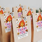 Bonfire S'mores Birthday Party Favor Tags Editable Template, Girl Kids Backyard Campfire Party Thank You Treat Bag, Kids Camping Gift Tag