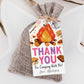 Bonfire S&#39;mores Birthday Party Favor Tags Editable Template