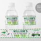 Golf Water Bottle Labels Editable Template