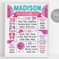 Basketball First Year Milestone Sign Editable Template