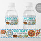 Pizza and Donuts Water Bottle Labels Editable Template