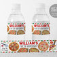 Pizza Water Bottle Labels Editable Template