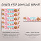 Pizza and Donuts Water Bottle Labels Editable Template, Donut And Pizza Birthday Party Bottle Wrapper Drink Tags, Pizzeria Pizza Bottle Wrap