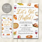 Let's Get Stuffed Thanksgiving Invitation Editable Template, Funny Friendsgiving Dinner Party Potluck Feast Invite, Evite Fall Holiday Pie