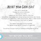 Large Newspaper Wedding Program Template, Folded Modern Reception Program, Infographic Wedding Program, Printable Wedding Timeline