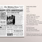 Back in 1982 41st 42nd 43rd Anniversary Gift Newspaper Editable Template, Personalized 41 42 43 Year Wedding For Parents Husband Or Wife