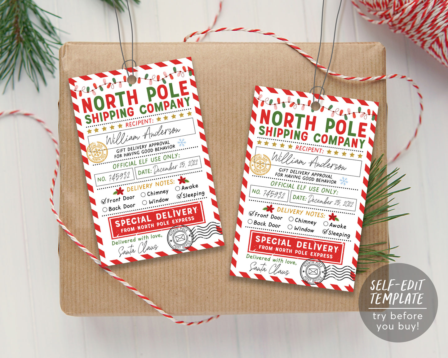 North Pole Delivery Tags Editable Template, Santa Gift Tags, Christmas – Puff Paper Co north-pole-delivery-tags-editable-template-santa-gift-tags-christmas-puff-paper-co