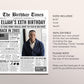 Back in 2003 Birthday Newspaper Editable Template, 20 21 22 Years Ago, 20th 21st 22nd Birthday Sign Decorations Decor for Men or Women