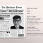 Back in 1949 Birthday Newspaper Editable Template, 74 75 76 Years Ago, 74th 75th 76th Birthday Sign Decorations Decor for Men or Women