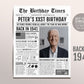 Back in 1941 Birthday Newspaper Editable Template, 82 83 84 Years Ago, 82nd 83rd 84th Birthday Sign Decorations Decor for Men or Women