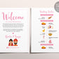 Indian Wedding Timeline Template, Editable Wedding Itinerary Card, Wedding Welcome Card, Hindu Wedding Itinerary, Indian Icons