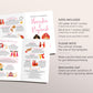 Editable Hindu Ceremony Program, Indian Wedding Program Portrait, Indian Wedding Ceremony, Hindu Wedding Ceremony Program, Hindu Infographic