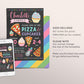 Pizza and Cupcakes Birthday Party Invitation Editable Template, Chef Baking, Chalkboard Kids Party Invite, Girl Teen Tween Printable
