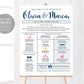 Editable Wedding Program Sign Template, Modern Infographic Wedding Program, Wedding Itinerary, Timeline Sign, Welcome Wedding Sign