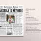 Editable Retirement Celebration Sign, Unique Newspaper Retirement Gifts for Men Women, Vice Assistant Principal Gift, History Back in 1999