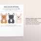 Editable French Bulldog Heart Balloons Baby Girl Baby Shower Guest Book Alternative Template, Dog Puppy Pet Animal Theme Guestbook Sign