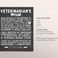 Editable Veterinarian's Oath Chalkboard Gift Print Template, Animal Doctor Gift, Vet Office Decor, Vet Graduation, Veterinary Appreciation
