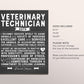 Editable Veterinary Technician's Oath Chalkboard Gift Print Template, Vet Tech Oath Office Decor, Vet Graduation Graduate Appreciation