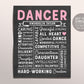 Editable Dancer Chalkboard Gift Print Template, Ballet Ballerina Dance Recital Team Dance Teacher Definition Personalized Birthday Gift