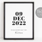 Important Wedding Date Sign Editable Template, Special Date Memory Print, Personalized Milestone Keepsake, Valentines Gift Anniversary Gift