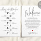 Editable Wedding Schedule Template, Printable Wedding Weekend Timeline, DIY Destination Wedding Schedule Printable, Order of Events