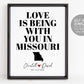 Editable Home State Map Wall Art Template, Your Own State, Personalized Wedding Map, Modern Paper Anniversary Housewarming Engagement Gifts
