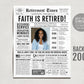 Editable Retirement Celebration Sign, Unique Newspaper Retirement Gifts for Men Women, Dental Hygienist Nurse Gift, History Back in 2006