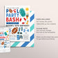 Football Pool Party Invitation Editable Template, Sports Boys Summer Pool Birthday, BBQ Swimming Themed, Pool Bash Text Electronic Evite