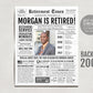 Editable Retirement Celebration Sign, Unique Newspaper Retirement Gifts for Men Women, Math Teacher Nurse Gift, History Back in 2003