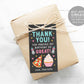 Editable Pizza and Cupcakes Thank You Tags Template, Favor Tag Baking Birthday, Kids Cooking Party, Little Chef Tags, Girl Birthday Decor