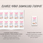 Spa Makeup Thank You Tags Editable Template, Spa Birthday Party Favors Tags, Pamper Party Makeover Facial Girl Tweens Birthday Decor