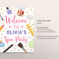 Editable Spa Party Birthday Welcome Sign Template, Pamper Party Poster, Glitz and Glam Glamour Makeover Decor Decorations, Tween Party