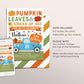 Fall Pumpkin Truck Birthday Invitation Editable Template, Boy Blue Fall Harvest Truck Party, Autumn 1st First Birthday Invite, Patch Evite