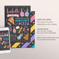 Manicures And Pizza Birthday Party Invitation Editable Template, Pedicures Mani Pedi Spa Day Chalkboard Invite, Girl Teen Tween Printable