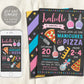 Manicures And Pizza Birthday Party Invitation Editable Template, Pedicures Mani Pedi Spa Day Chalkboard Invite, Girl Teen Tween Printable