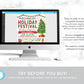 Holiday Festival Christmas Flyer Editable Template, Christmas Invitation Community Xmas Event Printable, Church School PTO PTA Fundraiser