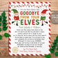 Goodbye Letter from Elves Editable Template, End of Christmas Farewell Elves Note, Choose Your Elf Girl or Boy