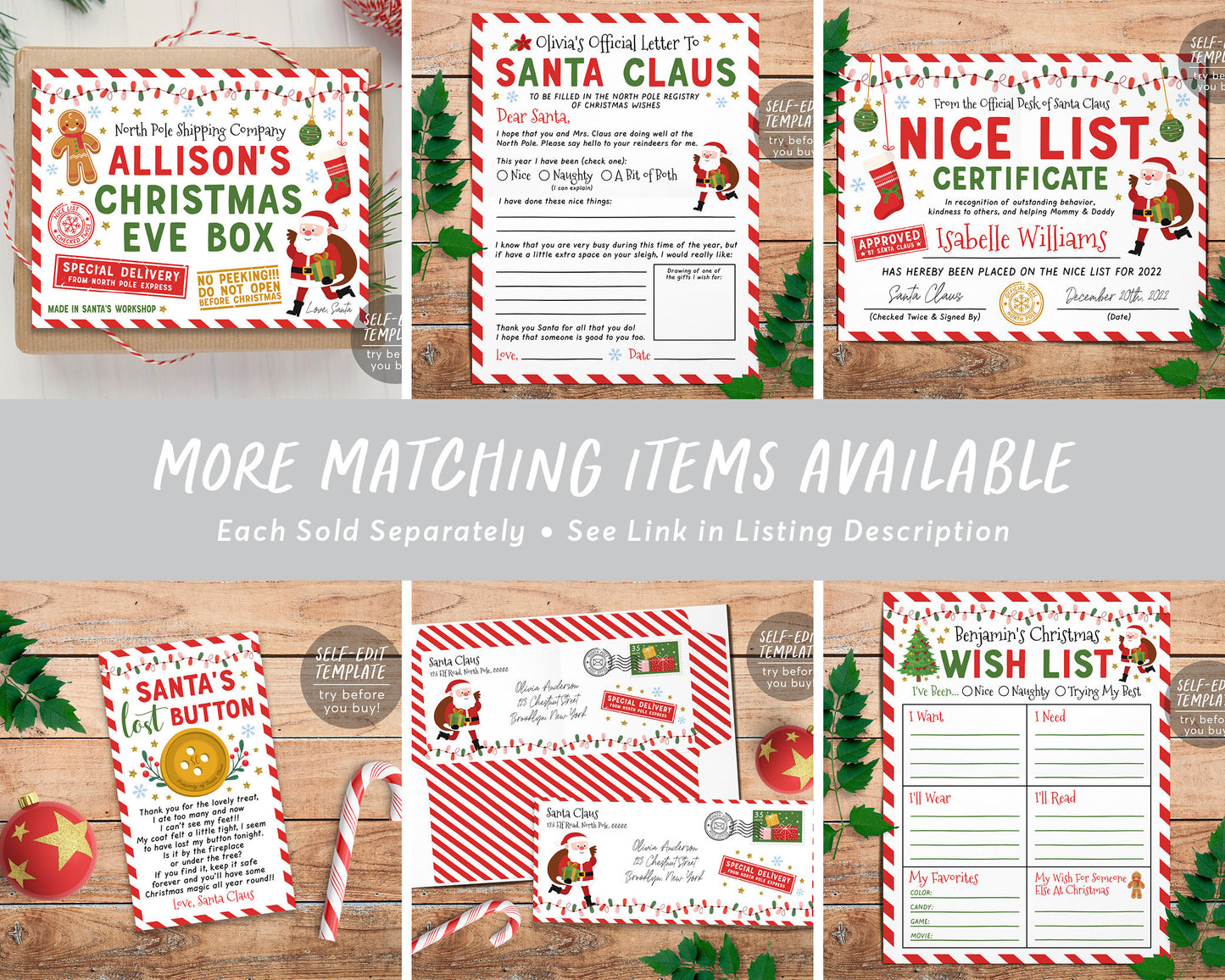 Secret Santa Coworker Office Christmas Game Editable Template, Santa Gift Swap Activity For Company Staff Printable Santa Sign Instructions