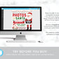 Photos with Santa Flyer Editable Template, Picture With Santa, Holiday Santa Christmas Party Invitation, Church School PTO PTA Fundraiser