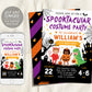 Halloween Birthday Invitation Editable Template, Kids Costume Party Spooktacular Spooky Party Unisex Invite Printable, Instant Download