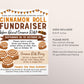 Cinnamon Roll Fundraiser Flyer Editable Template, Cinnamon Buns Sticky Bun, School Church PTA PTO Sports Team Charity Event Bake Sale