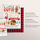 Gingerbread GIRL Baby Shower Invitation Editable Template, A Little Cutie is on the Way, Christmas Xmas Gingerbread House Invite