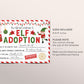 Elf Adoption Certificate Editable Template, Adopt Your Elf Elves Letter Printable, Elf Photo Prop Ideas, North Pole Official Santa Mail