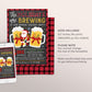 Holidays are Brewing Christmas Beer Party Invitation Editable Template, Brewery Party Invite, Xmas Company Work Staff Cocktail Party Adults