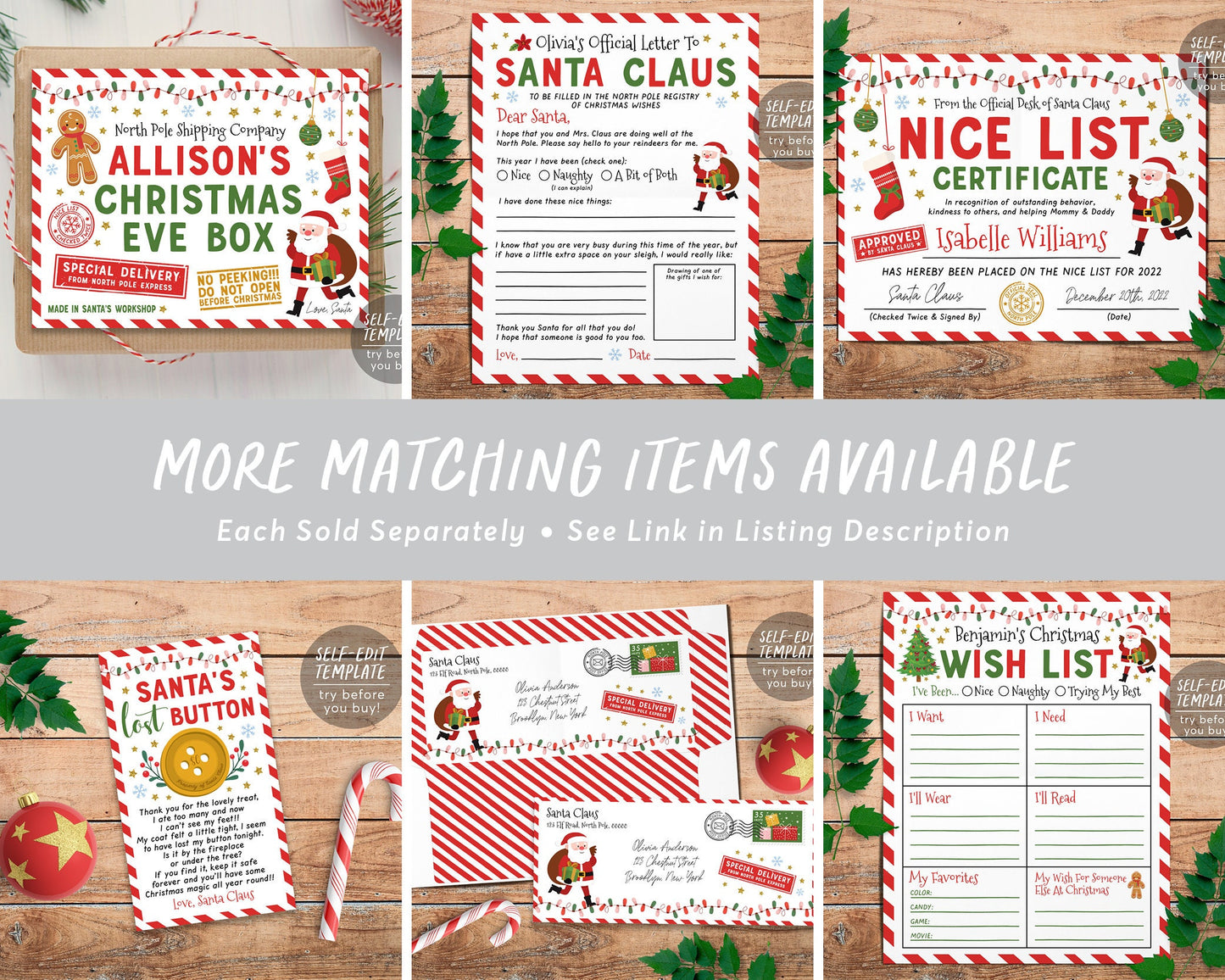 Christmas Eve Box Label Editable Template, Xmas Eve Crate Label Special North Pole Delivery, Santa Gift Tag Night Before Christmas Eve