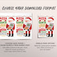 Pizza With Santa Invitation Editable Template, Pizza and Pajamas Christmas Party Invite Printable Evite, Holiday Kids Sleepover Party